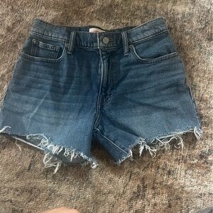 Lucky Brand Blue Jean Shorts with Frayed Hem